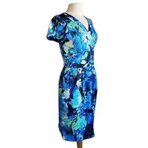 RABBIT RABBIT RABBIT DESIGNS Floral Sheath Dress Womens Size 10